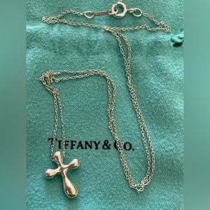 Tiffany & Co. Elsa Peretti cross silver necklace
